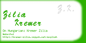 zilia kremer business card